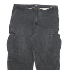 CARHARTT Mens Cotton Blend Relaxed Cargo Trousers W40 L27 Black Workwear Zip