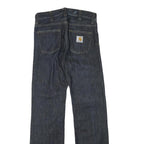 CARHARTT Womens Regular Fit Straight Leg Denim Raw Jeans W28 L32 Durable Cotton