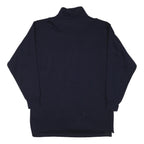 BUCHER Mens Black 1/4 Zip XL Cotton Blend Sweatshirt Pullover Casual Everyday