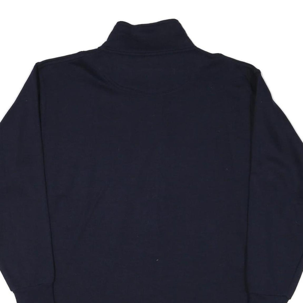 BUCHER Mens Black 1/4 Zip XL Cotton Blend Sweatshirt Pullover Casual Everyday