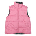 ADIDAS Womens Pink & Black Reversible Quilted Jacket UK 10 Polyester Zip
