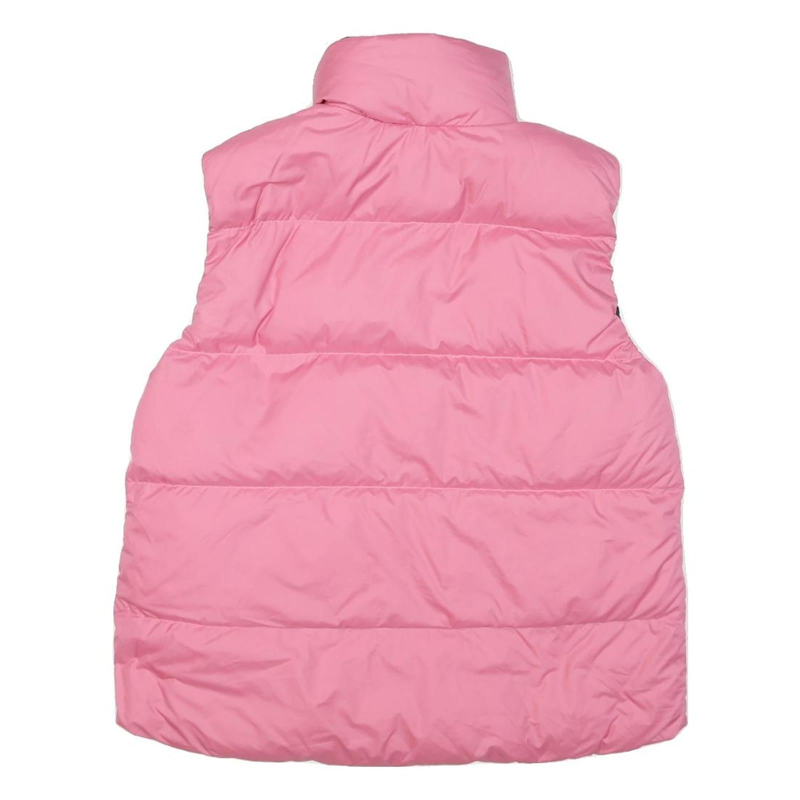 ADIDAS Womens Pink & Black Reversible Quilted Jacket UK 10 Polyester Zip