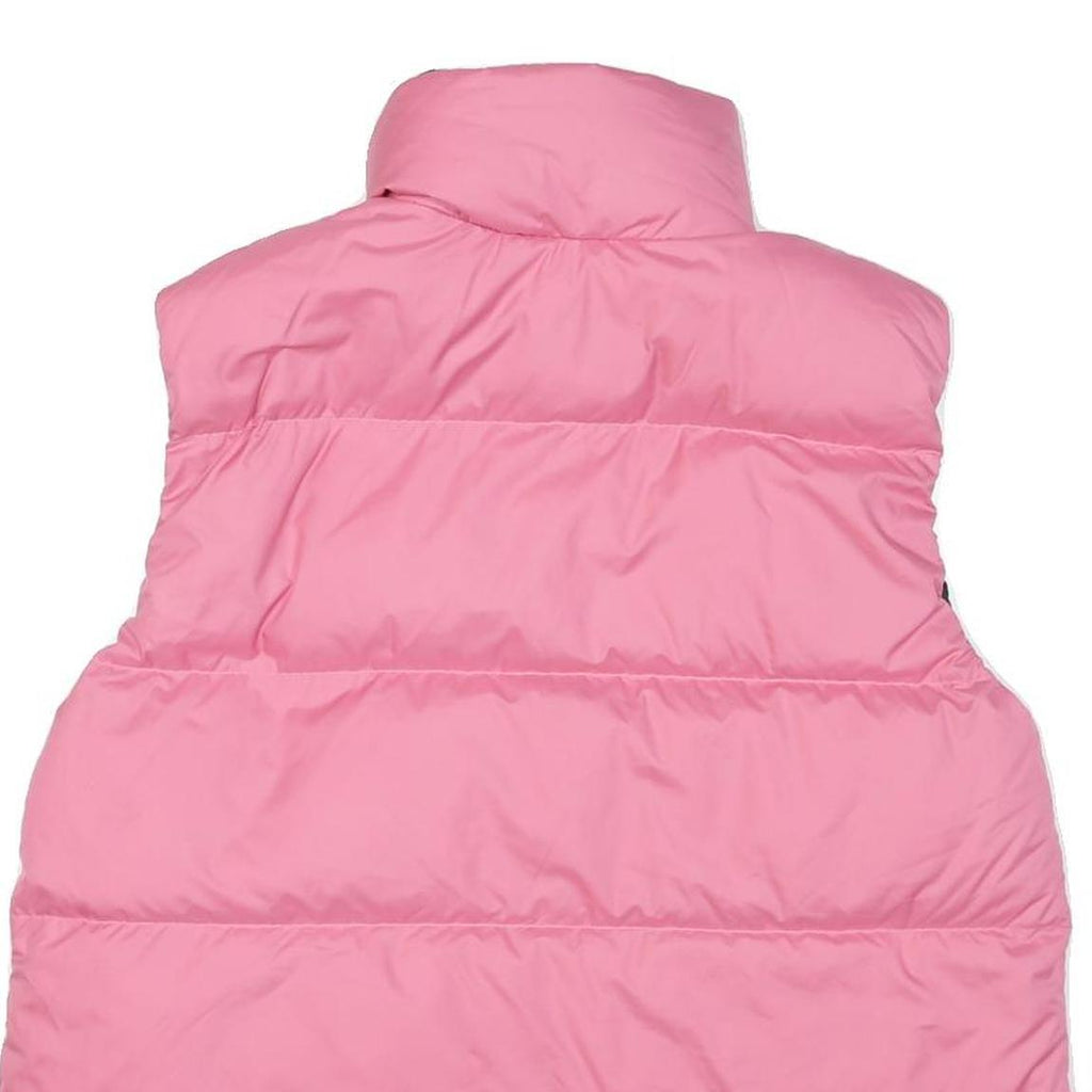 ADIDAS Womens Pink & Black Reversible Quilted Jacket UK 10 Polyester Zip