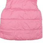 ADIDAS Womens Pink & Black Reversible Quilted Jacket UK 10 Polyester Zip