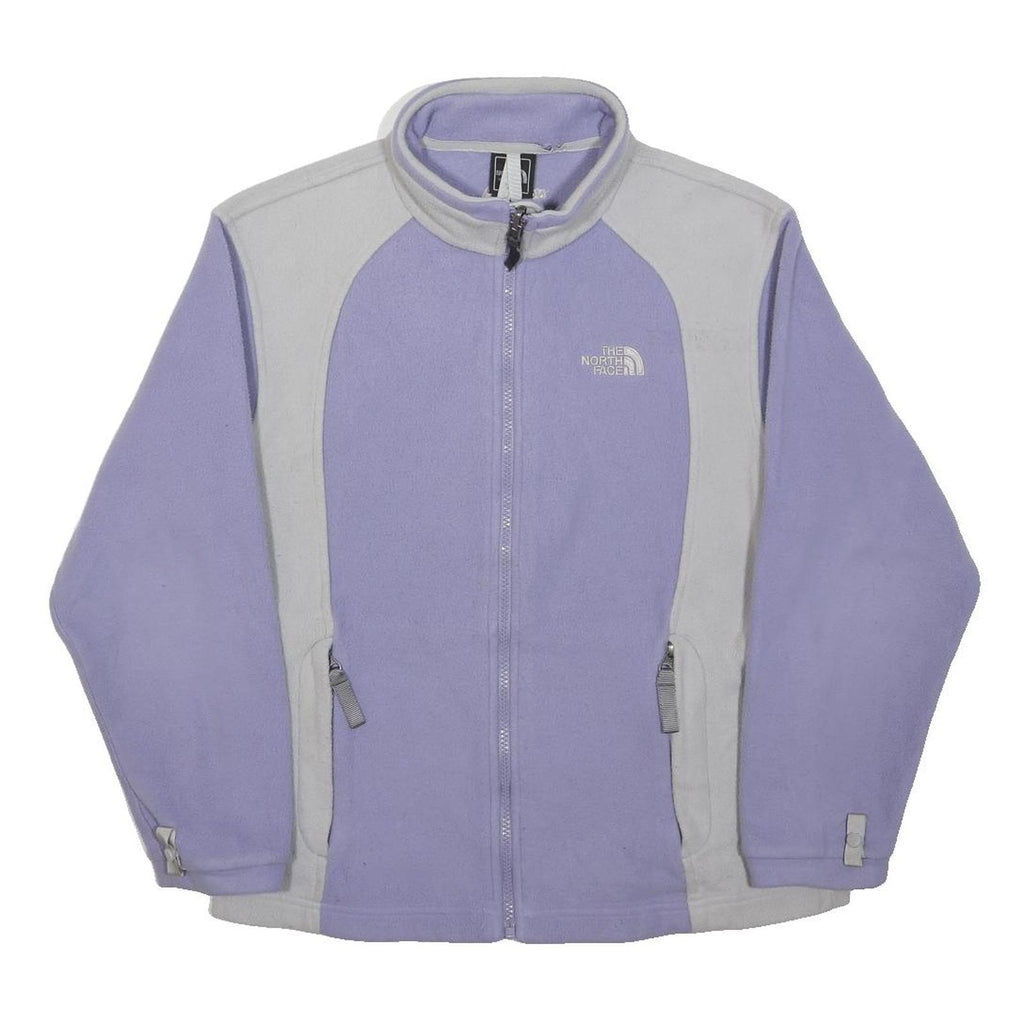 THE NORTH FACE Womens Purple & Light Grey Patterned Pullover Jumper Crew Neck L
