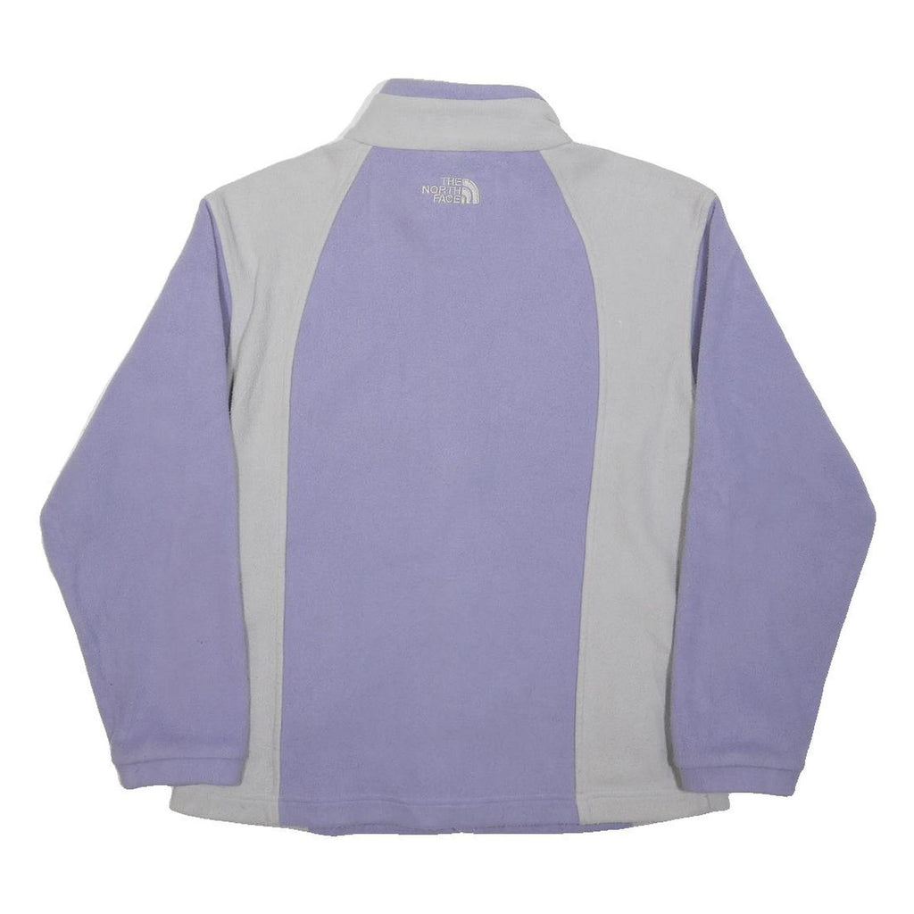 THE NORTH FACE Womens Purple & Light Grey Patterned Pullover Jumper Crew Neck L