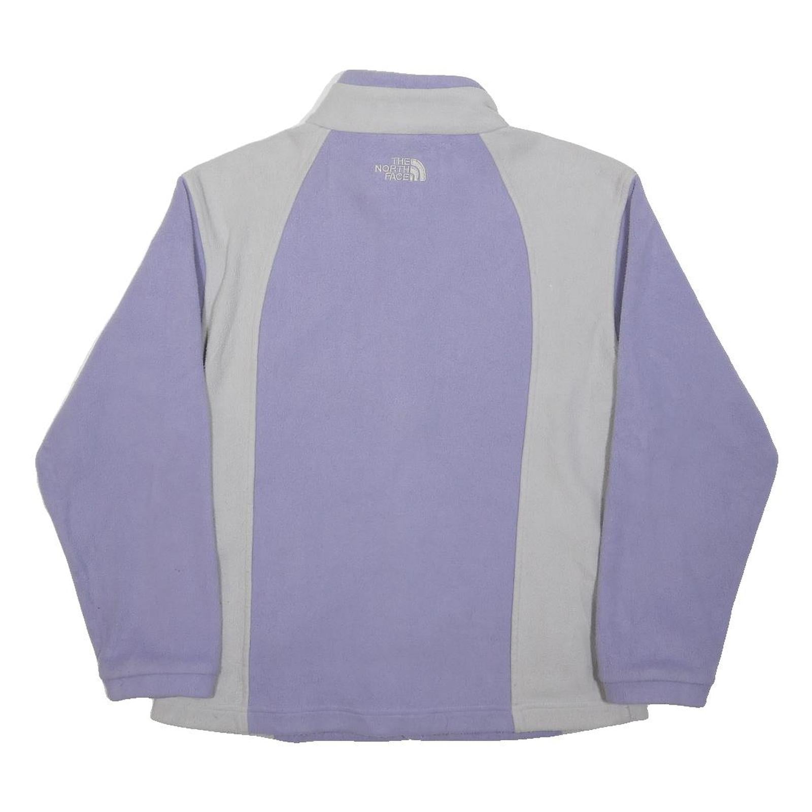 THE NORTH FACE Womens Purple & Light Grey Patterned Pullover Jumper Crew Neck L