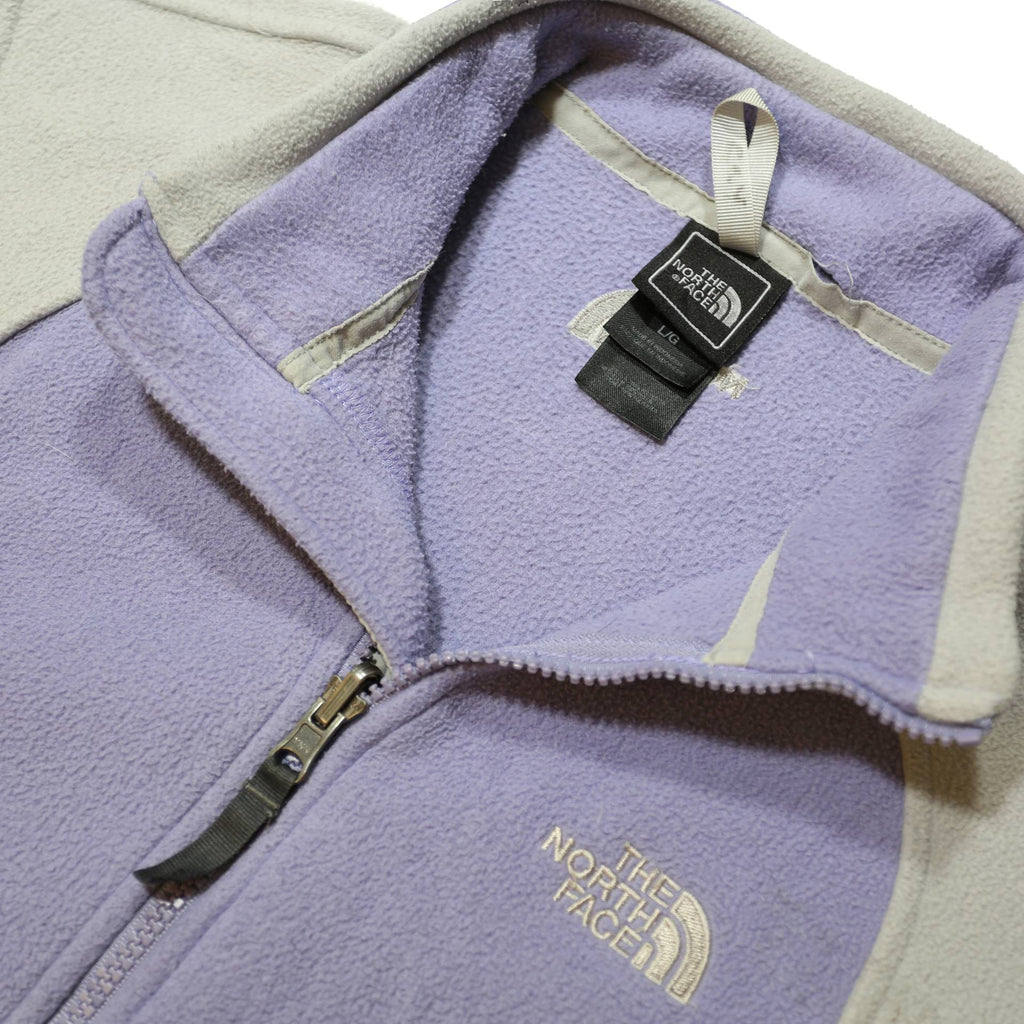 THE NORTH FACE Womens Purple & Light Grey Patterned Pullover Jumper Crew Neck L