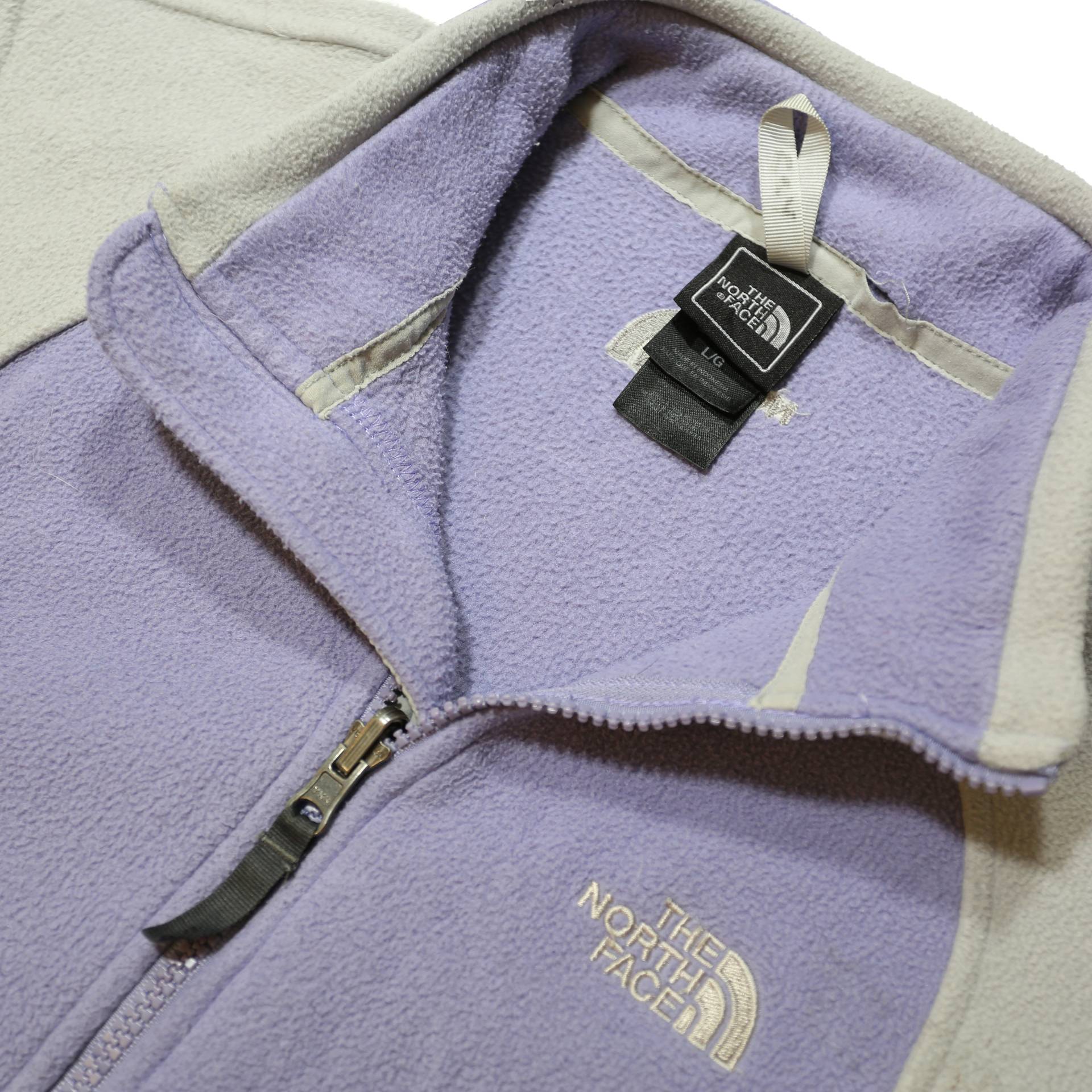 THE NORTH FACE Womens Purple & Light Grey Patterned Pullover Jumper Crew Neck L