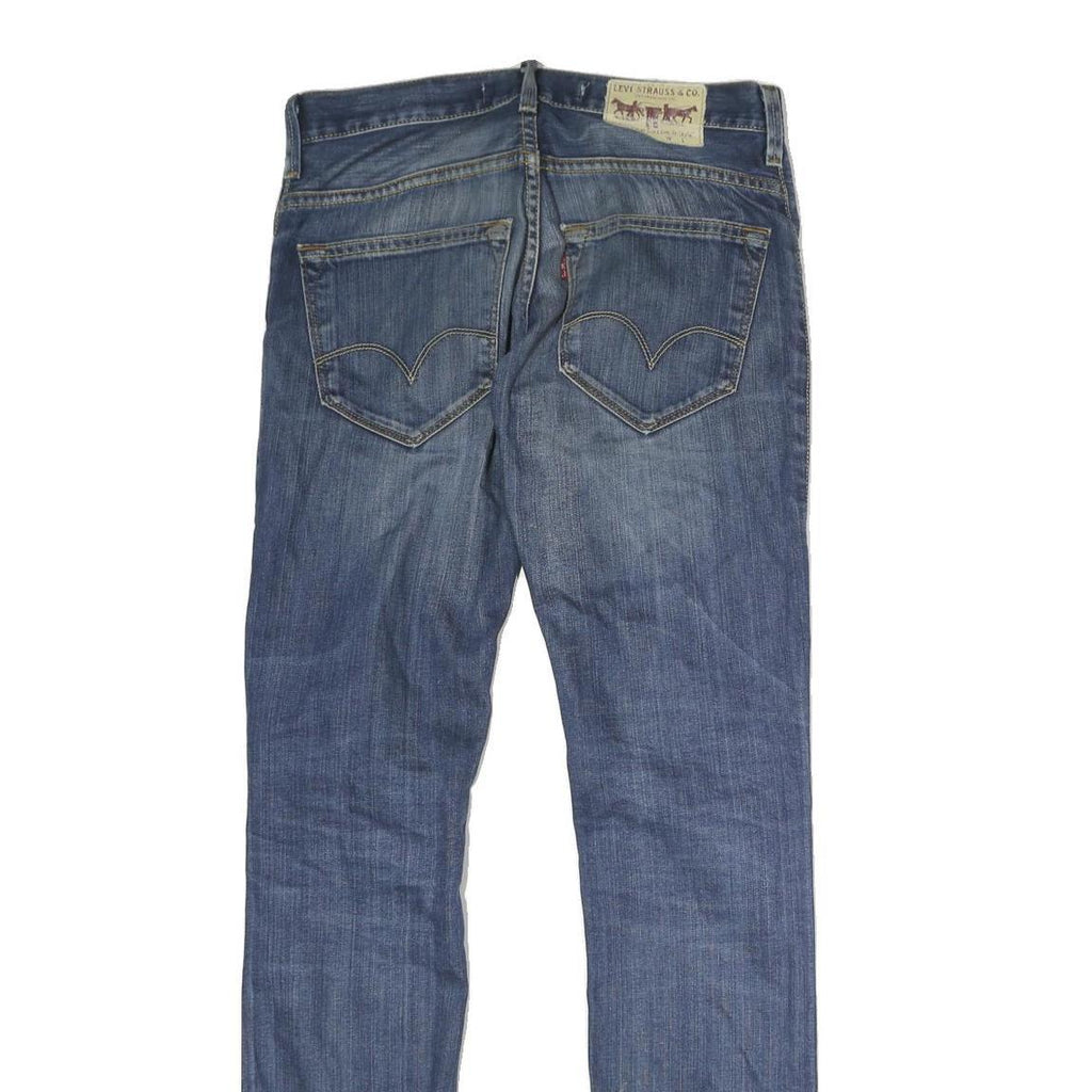 LEVI'S 513 Mens Jeans Blue Slim Skinny Denim Medium W30 L32 Casual Wear