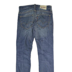 LEVI'S 513 Mens Jeans Blue Slim Skinny Denim Medium W30 L32 Casual Wear