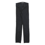 LEVI'S Womens Black Slim Skinny Denim Dark W24 L28 Stretch Cotton Blend Jeans