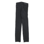 LEVI'S Womens Black Slim Skinny Denim Dark W24 L28 Stretch Cotton Blend Jeans