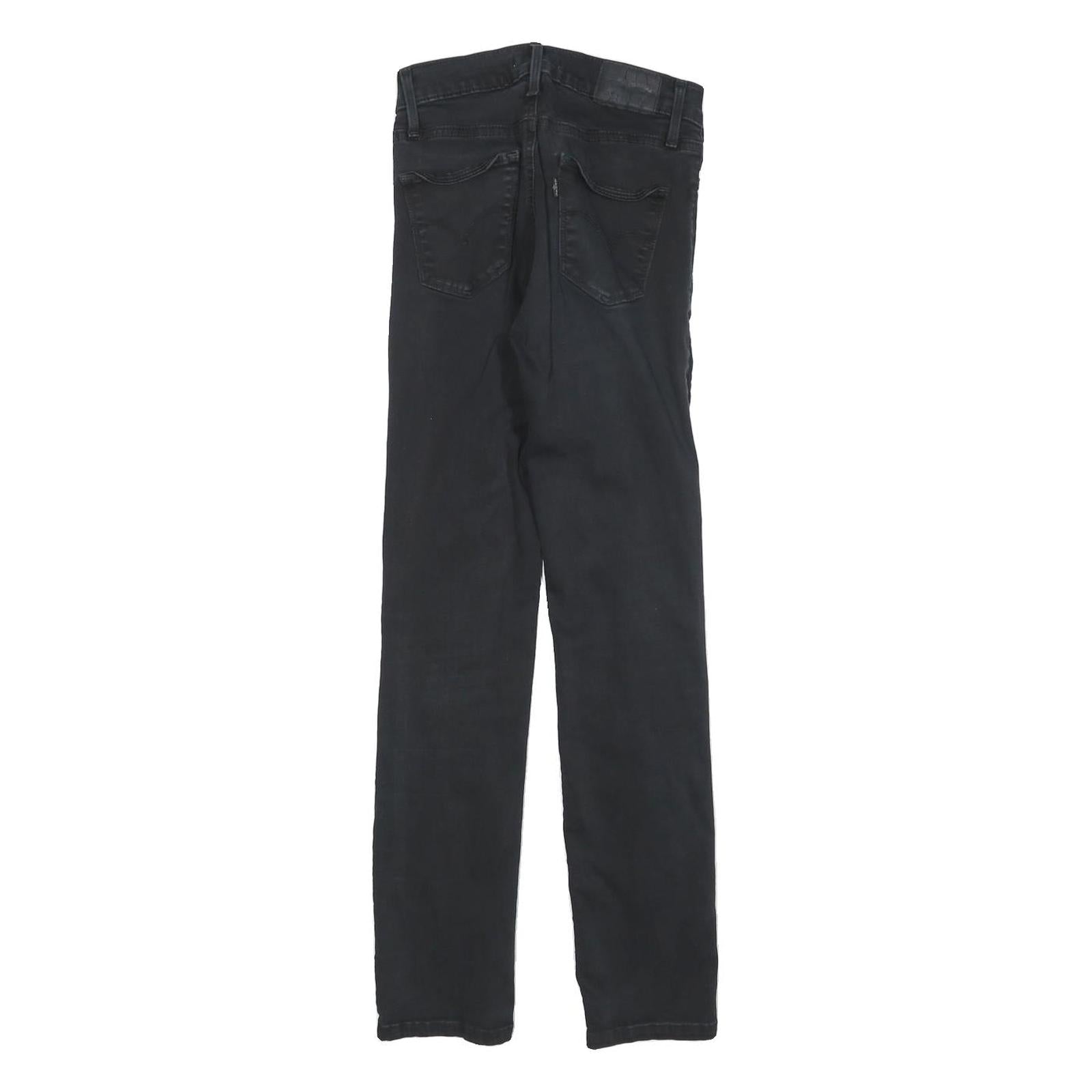 LEVI'S Womens Black Slim Skinny Denim Dark W24 L28 Stretch Cotton Blend Jeans