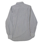CONFEZIONI DE LUSSO Mens Shirt Black Striped Long Sleeve M