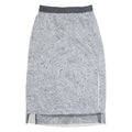 DKNY Womens Straight Skirt Black Midi Crazy Pattern L