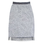 DKNY Womens Straight Skirt Black Midi Crazy Pattern L
