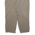 CARHARTT Mens Brown Cotton Blend Woven Relaxed Fit Straight Leg W44 L32 Workwear