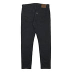 LEVI'S Mens Cotton Blend Black Slim Skinny Trousers W32 L29 Stylish Zip Closure