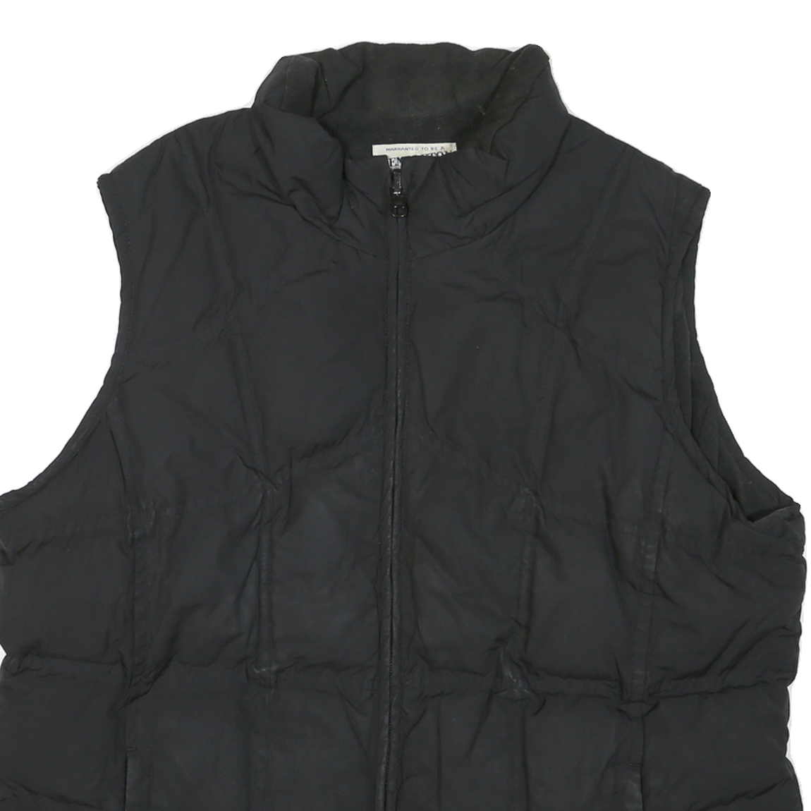 PENDLETON Mens Black Jacket L Polyester Blend Plain Zip Sleeveless Outdoor Warm