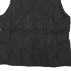 PENDLETON Mens Black Jacket L Polyester Blend Plain Zip Sleeveless Outdoor Warm