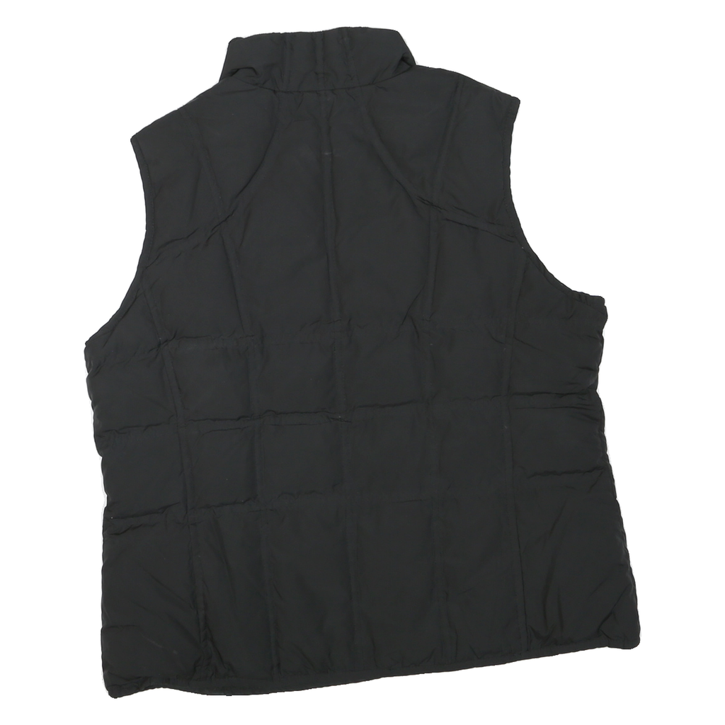 PENDLETON Mens Black Jacket L Polyester Blend Plain Zip Sleeveless Outdoor Warm