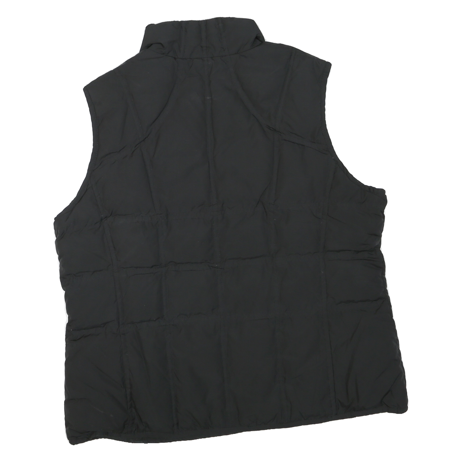 PENDLETON Mens Black Jacket L Polyester Blend Plain Zip Sleeveless Outdoor Warm