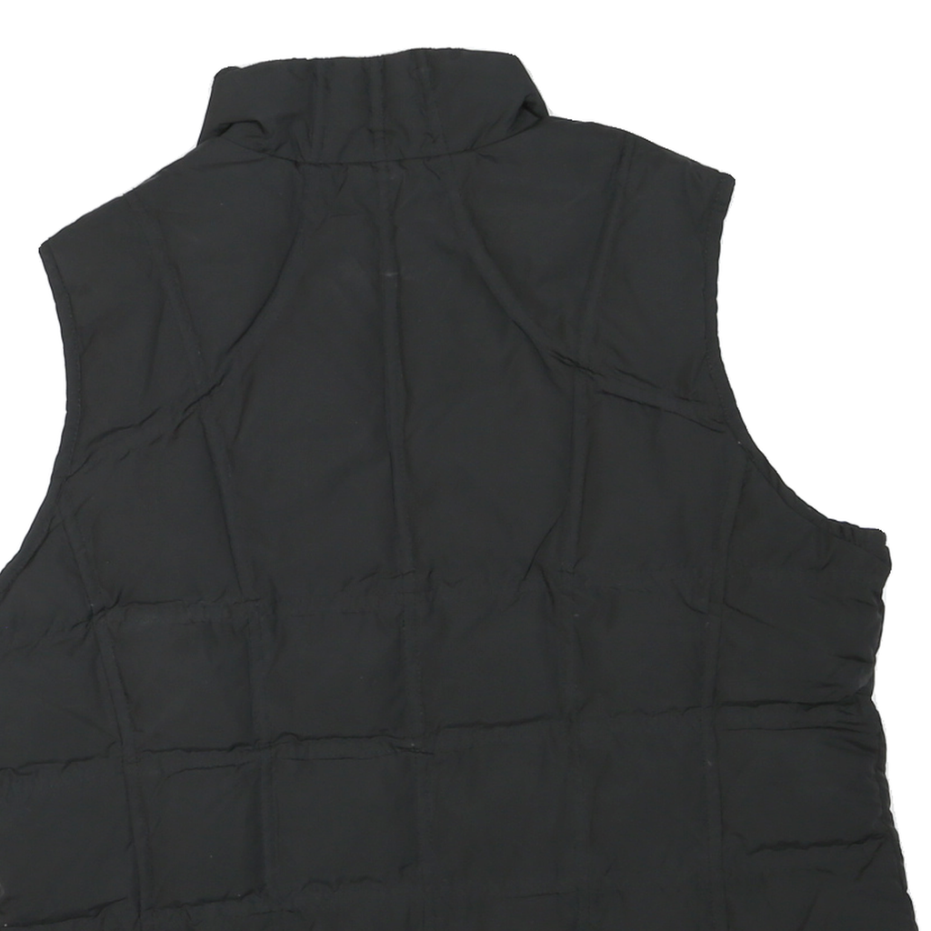 PENDLETON Mens Black Jacket L Polyester Blend Plain Zip Sleeveless Outdoor Warm