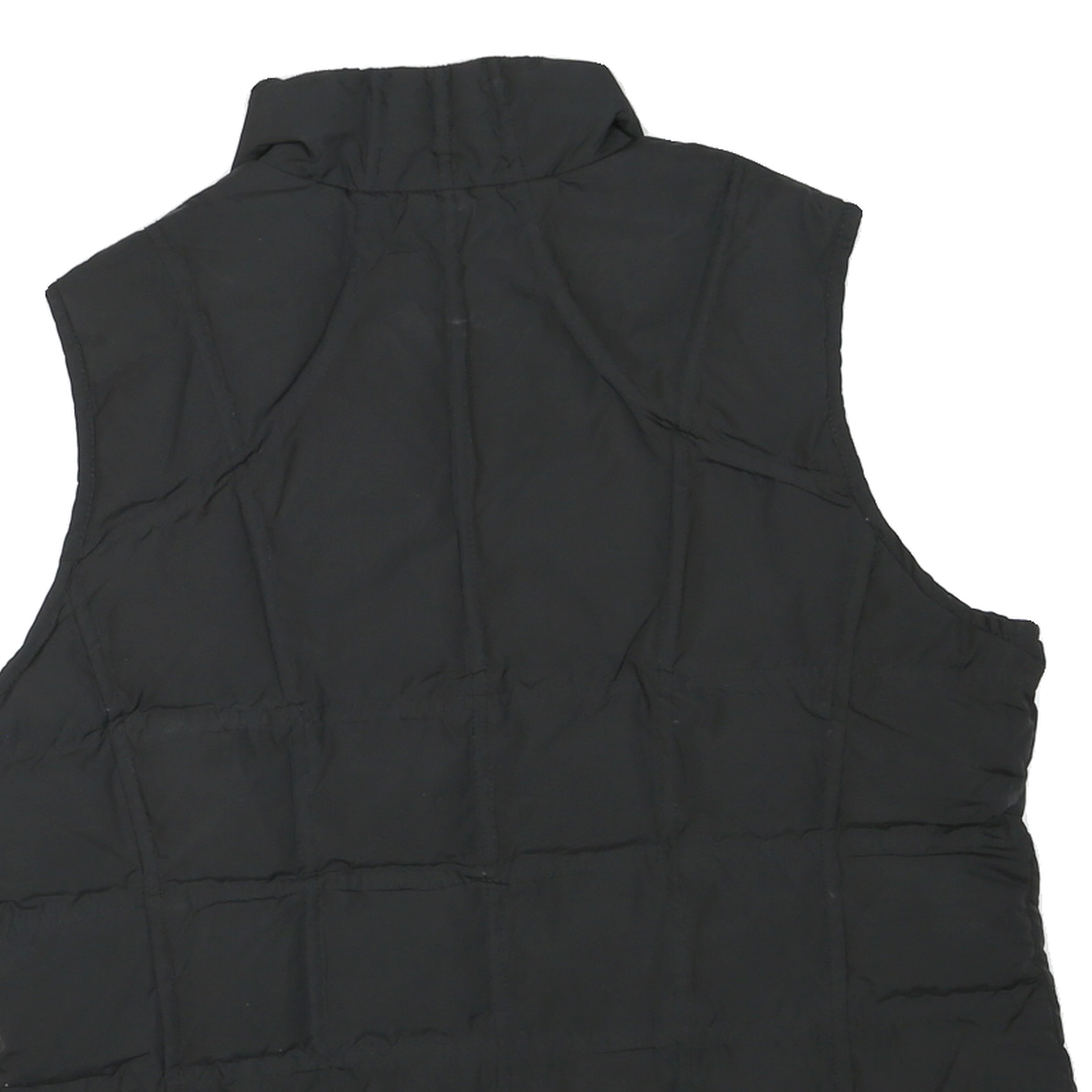 PENDLETON Mens Black Jacket L Polyester Blend Plain Zip Sleeveless Outdoor Warm