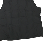 PENDLETON Mens Black Jacket L Polyester Blend Plain Zip Sleeveless Outdoor Warm