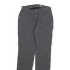 CARHARTT Womens Cotton Blend Black Relaxed Straight Trousers W26 L30 Casual