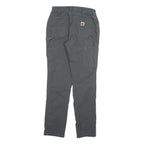 CARHARTT Womens Cotton Blend Black Relaxed Straight Trousers W26 L30 Casual