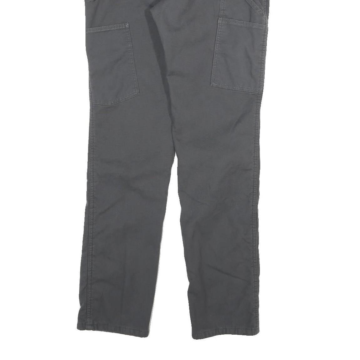 CARHARTT Womens Cotton Blend Black Relaxed Straight Trousers W26 L30 Casual