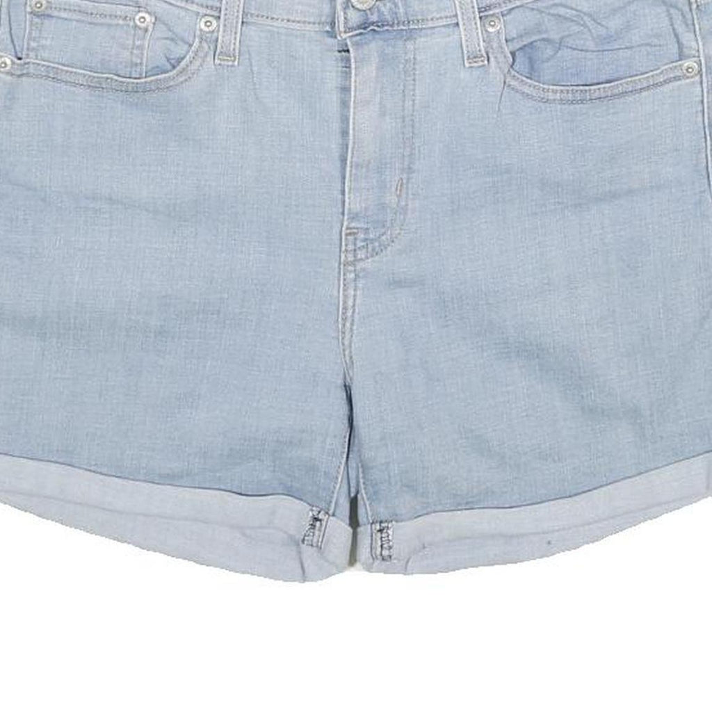 LEVI'S Womens Denim Light Blue Casual Shorts M W29 Summer Roll Hem