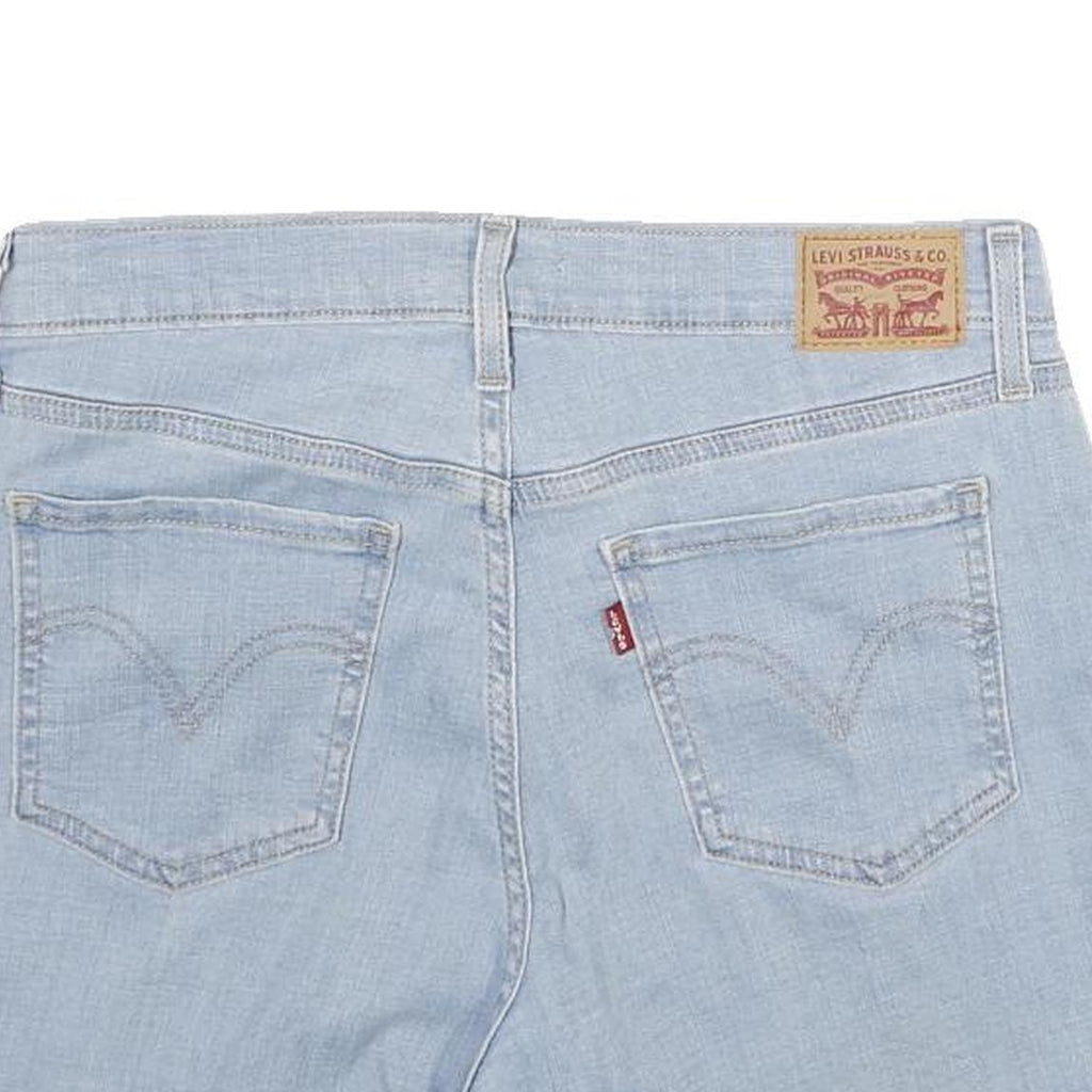 LEVI'S Womens Denim Light Blue Casual Shorts M W29 Summer Roll Hem