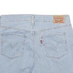 LEVI'S Womens Denim Light Blue Casual Shorts M W29 Summer Roll Hem