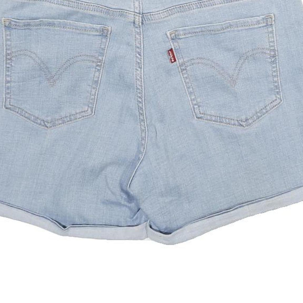 LEVI'S Womens Denim Light Blue Casual Shorts M W29 Summer Roll Hem
