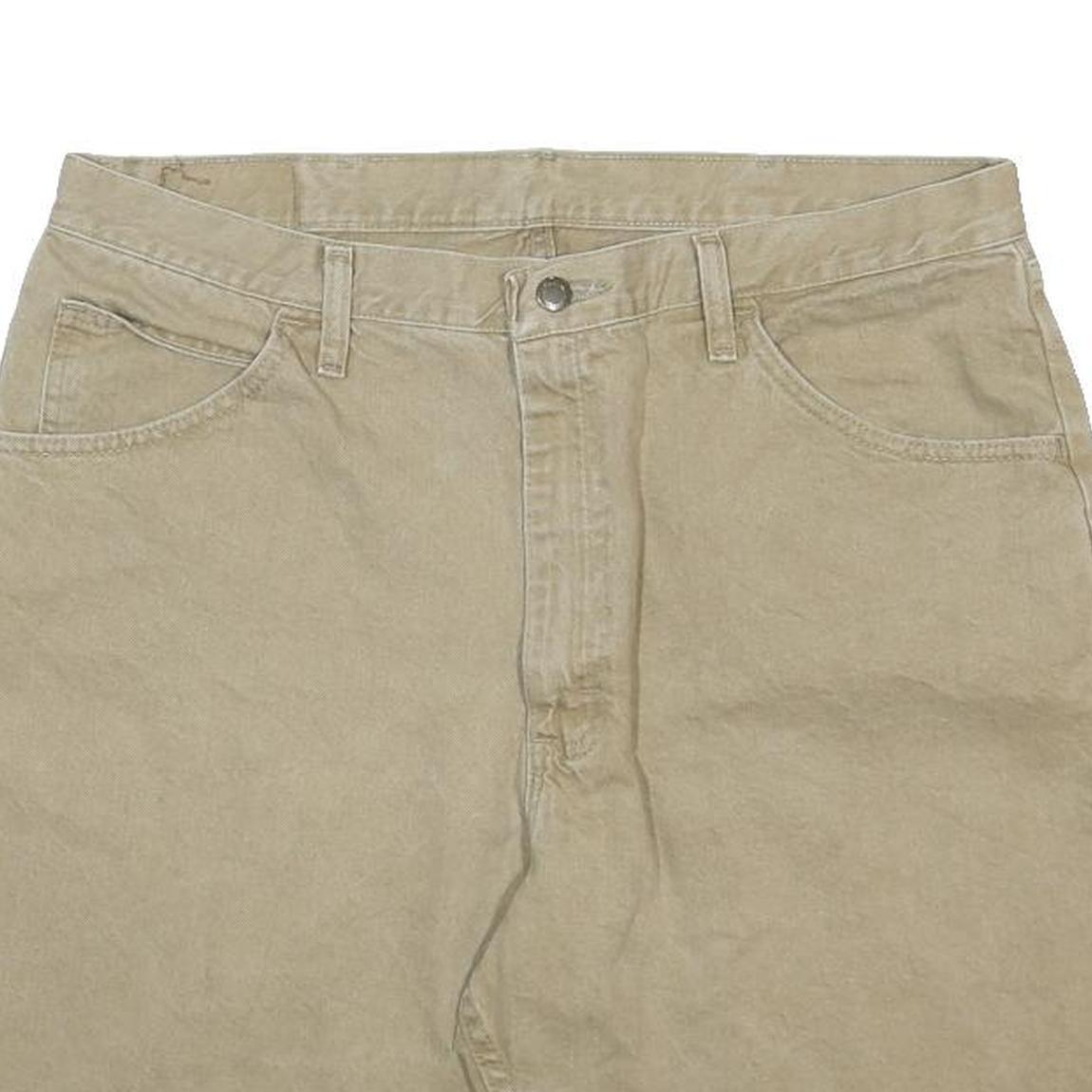 WRANGLER Mens Shorts Beige Casual Cotton XL W38 Classic Fit Pockets