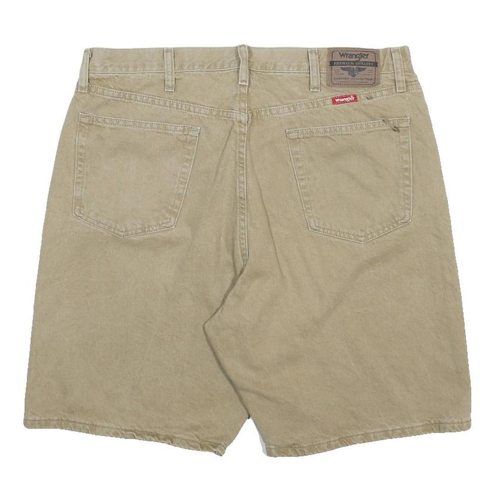 WRANGLER Mens Shorts Beige Casual Cotton XL W38 Classic Fit Pockets