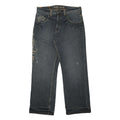 SIR BENNI MILES Mens Jeans Blue Relaxed Straight Denim Medium Wash W36 L32