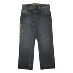 SIR BENNI MILES Mens Jeans Blue Relaxed Straight Denim Medium Wash W36 L32