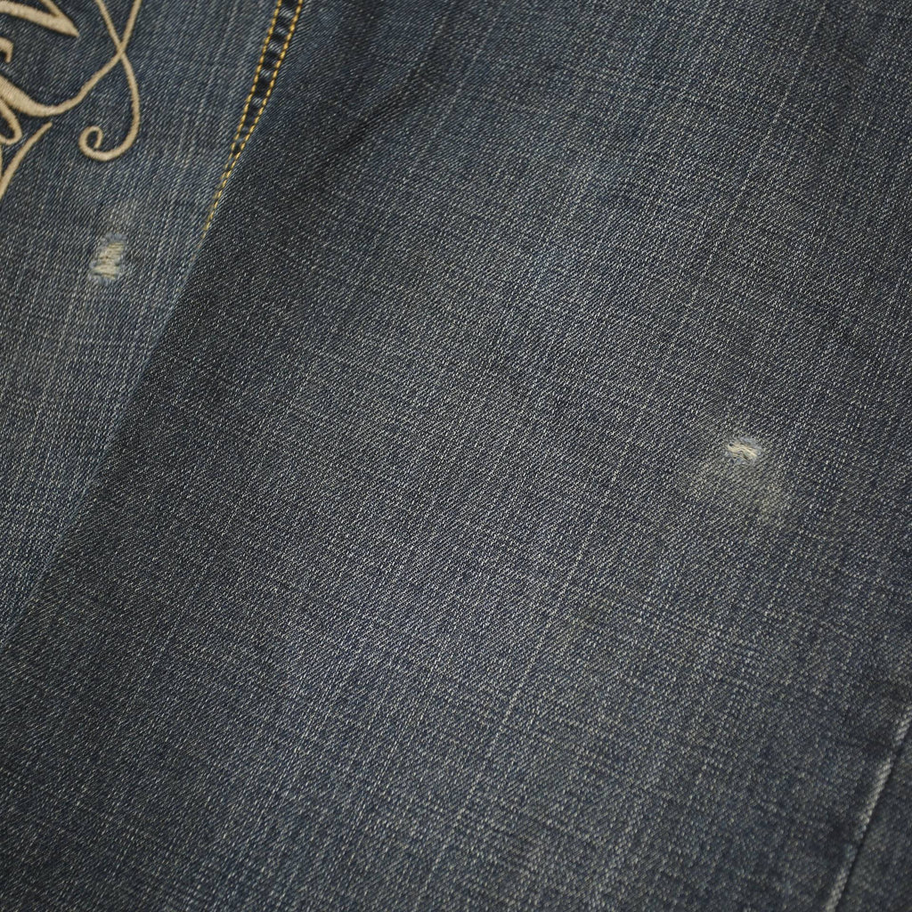 SIR BENNI MILES Mens Jeans Blue Relaxed Straight Denim Medium Wash W36 L32