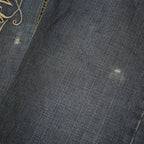 SIR BENNI MILES Mens Jeans Blue Relaxed Straight Denim Medium Wash W36 L32