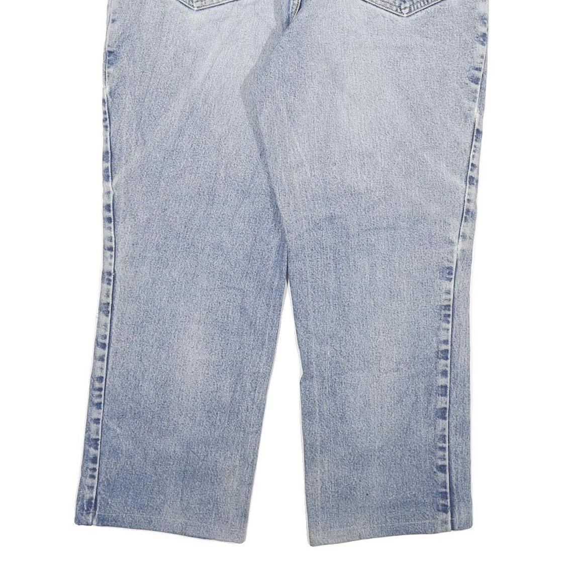 CARHARTT Mens Regular Fit Blue Denim Jeans W34 L28 Distressed Cotton Blend Zip