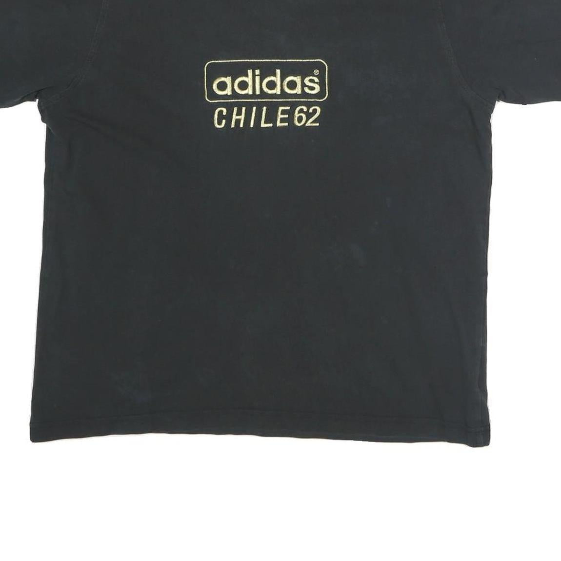 ADIDAS Womens Black Graphic T-Shirt XL Short Sleeve Crew Neck Cotton Casual