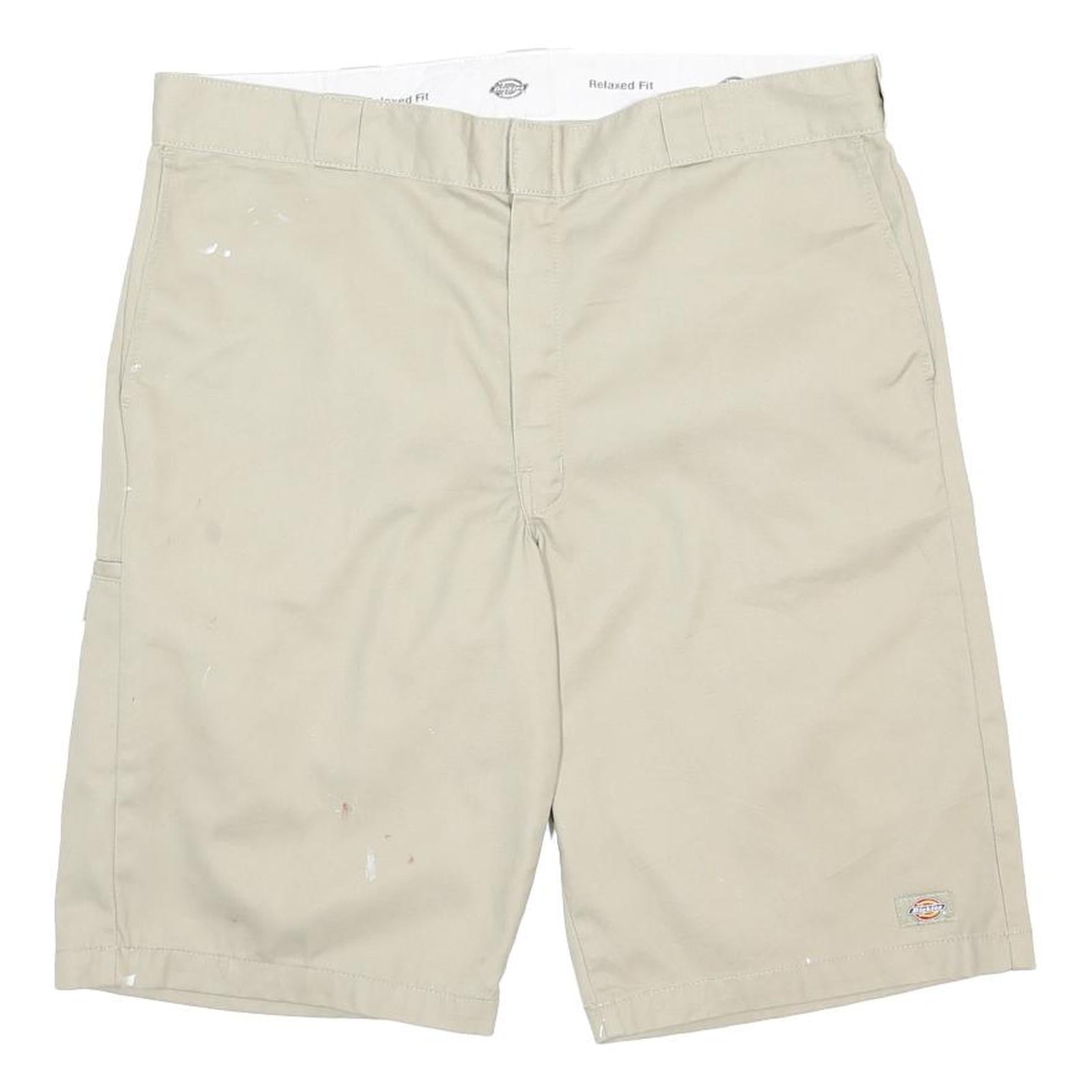 DICKIES Mens Shorts Beige Casual XL W40 Cotton Comfortable Workwear
