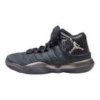 AIR JORDAN High Top Trainers Black Leather Mens UK 6