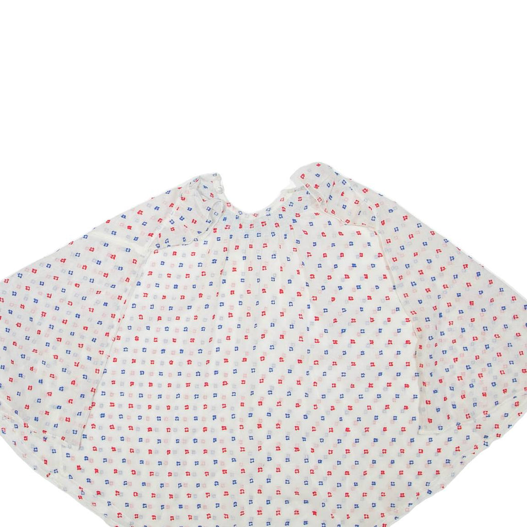 Cape Womens Printed Blouse White Spotted S