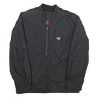 IXS Mens Black Nylon Jacket L Long Sleeve Zip Classic Casual Lightweight