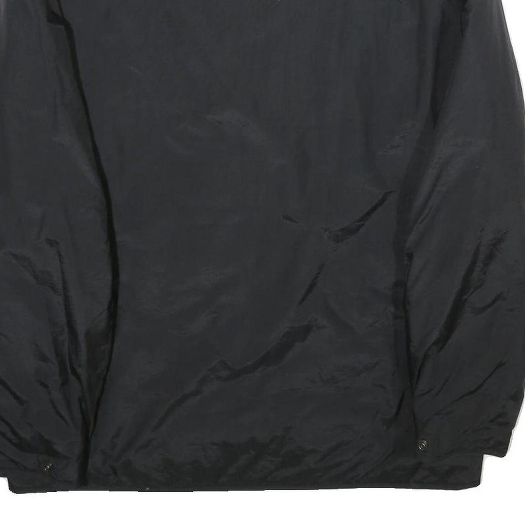 IXS Mens Black Nylon Jacket L Long Sleeve Zip Classic Casual Lightweight